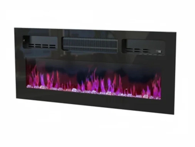 Kommode mit Türen, Schublade und Kamin Messina Weiß