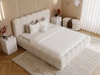 Polsterbett mit Bettkasten und Lattenrost 160x200 Smile Creme