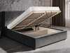 Polsterbett mit Bettkasten und Lattenrost 120x200 Tonale Beige