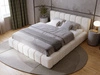 Polsterbett mit Bettkasten und Lattenrost 140x200 Orio Beige