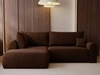 Ecksofa L-Form mit Schlaffunktion und Bettkasten Savana Bis Braun