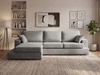Ecksofa L-Form fürs Wohnzimmer Nesto Links Grau