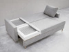 Schlafsofa mit Bettfunktion und Bettkasten Pori Beige
