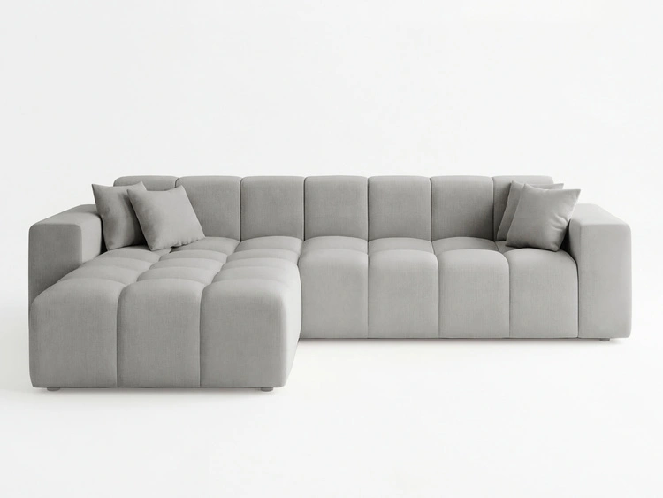 Ecksofa L-Form Links Moderne Ecksofa Loopo Grau