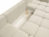Wohnlandschaft mit Schlaffunktion und Bettkasten Sile U Hellbeige
