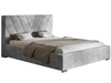 Polsterbett mit Bettkasten und Lattenrost 120x200 Tivoli Hellgrau