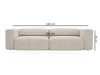 Sofa Moderne Cord Sofa für Wohnzimmer Landi Honigfarben
