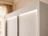 Schiebetürenschrank 150 cm mit LED-Beleuchtung Diano Weiß
