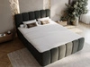 Boxspringbett mit Bettkasten 200x200 Cloud Dunkelgrau