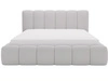 Polsterbett mit Bettkasten und Lattenrost 120x200 Cloud Bouclé-Stoff Hellgrau