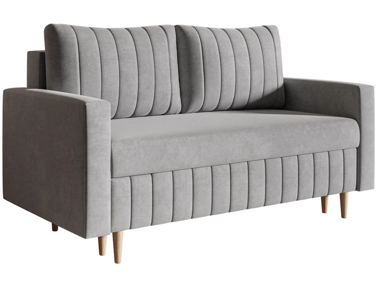 Schlafsofa mit Bettfunktion und Bettkasten Castelo Grau