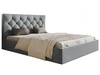 Polsterbett mit Bettkasten und Lattenrost 180x200 Selva Hellgrau