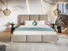 Polsterbett mit Lattenrost 140x200 Trio Beige