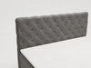 Boxspringbett mit Bettkasten 120x200 Lunaris Dunkelgrau