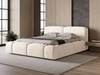 Polsterbett mit Bettkasten und Lattenrost 120x200 Aubi Creme