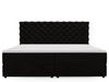 Boxspringbett mit Bettkasten 180x200 Bergamo Schwarz