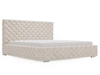 Polsterbett mit Bettkasten und Lattenrost 200x200 Astra Beige