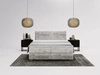 Boxspringbett mit Bettkasten 160x200 Forte Hellgrau