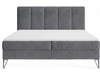 Boxspringbett mit Bettkasten 140x200 Vendi grau