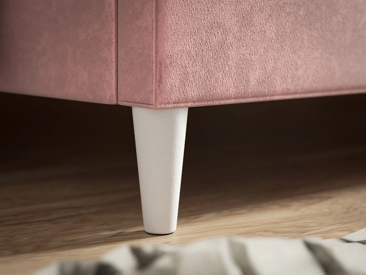 Polsterbett mit Lattenrost 140x200 Fuzi Rosa