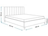 Polsterbett mit Lattenrost 120x200 Snazi Dunkelgrau