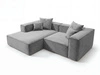 Ecksofa L Links Vellaro Grau