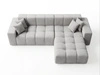 Ecksofa L-Form Rechts Moderne Ecksofa Loopo Grau