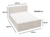 Boxspringbett mit Bettkasten 120x200 Lunaris Blau
