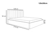 Polsterbett mit Bettkasten und Lattenrost 120x200 Sesto Schwarz