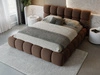 Polsterbett mit Bettkasten und Lattenrost 180x200 Modo Braun
