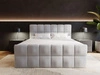 Boxspringbett mit Bettkasten 200x200 Alicante Grau