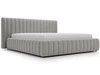 Polsterbett mit Bettkasten und Lattenrost 120x200 Bliss Grau