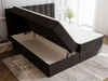Boxspringbett mit Bettkasten 140x200 Mocca Schwarz