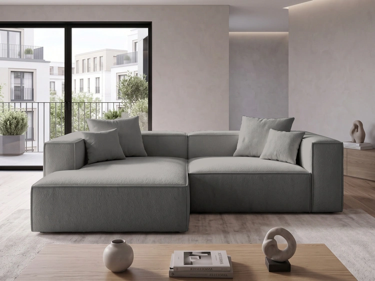 Ecksofa L Links Vellaro Dunkelgrau