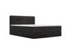 Boxspringbett mit Bettkasten 160x200 Forte Schwarz