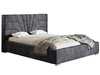Polsterbett mit Bettkasten und Lattenrost 180x200 Tesis Dunkelgrau