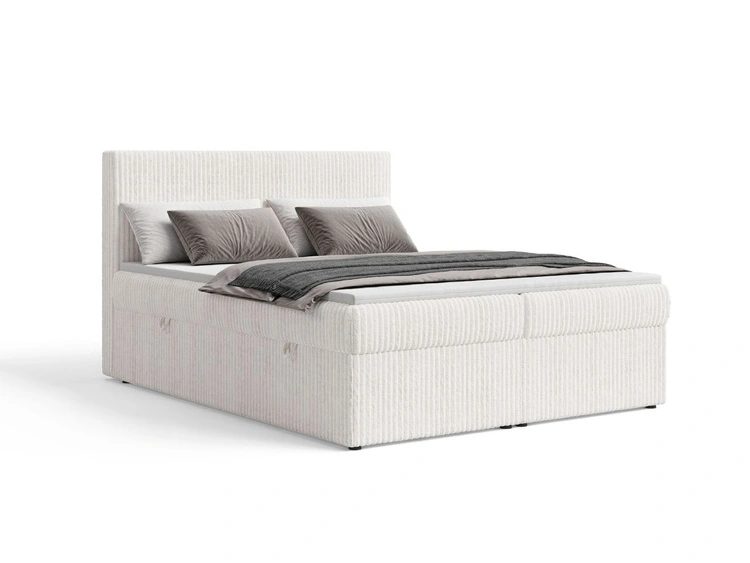 Boxspringbett mit Bettkasten 140X200 Brisa Creme