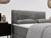 Boxspringbett mit Bettkasten 120x200 Forte Hellgrau