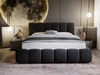 Polsterbett Ohne Bettkasten mit Lattenrost 200x200 Cloud Anthrazit