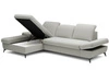 Ecksofa L-Form Links mit Schlaffunktion und Bettkasten Hannover Hellgrau