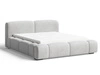 Polsterbett mit Bettkasten und Lattenrost 180x200 Aubi Grau