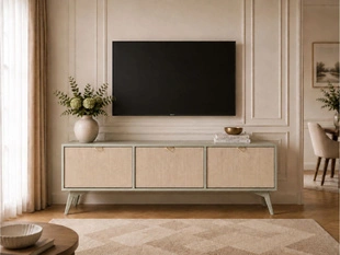 TV-Lowboard mit Türen Modena Grün 