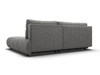 Ecksofa mit Schlaffunktion und Bettkasten Rechts Milet Grau