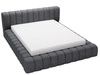 Polsterbett mit Bettkasten und Lattenrost 120x200 Italia Dunkelgrau