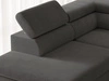 Wohnlandschaft mit Schlaffunktion und Bettkasten Argon Dunkelgrau