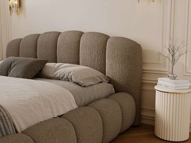 Polsterbett mit Stauraum und Lattenrost 160x200 Cloud Soft Braun