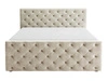 Boxspringbett mit Bettkasten 160x200 Montego Creme