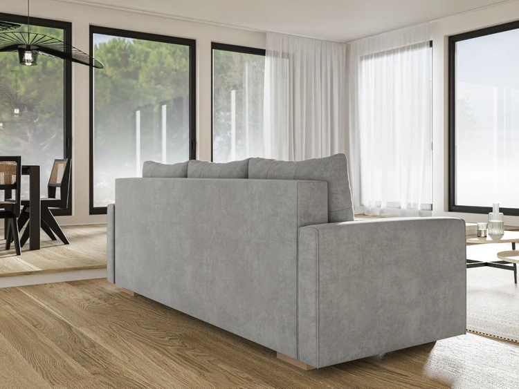 Schlafsofa mit Bettfunktion und Bettkasten Pori Beige