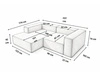 Ecksofa L Rechts Vellaro Grau