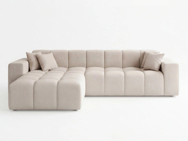 Ecksofa L-Form Links Moderne Ecksofa Loopo Beige